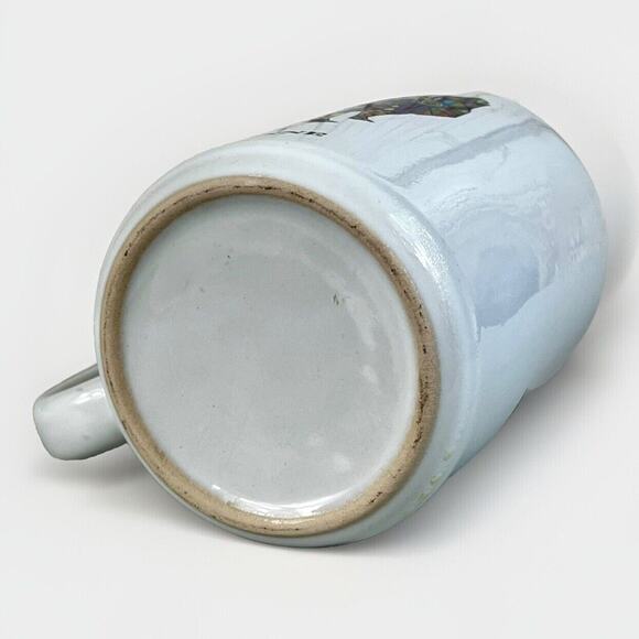 Howling Wolf CHEYENNE Colorblock Souvenir Mug - White w/ Studio Art Wolf - Picture 5 of 6